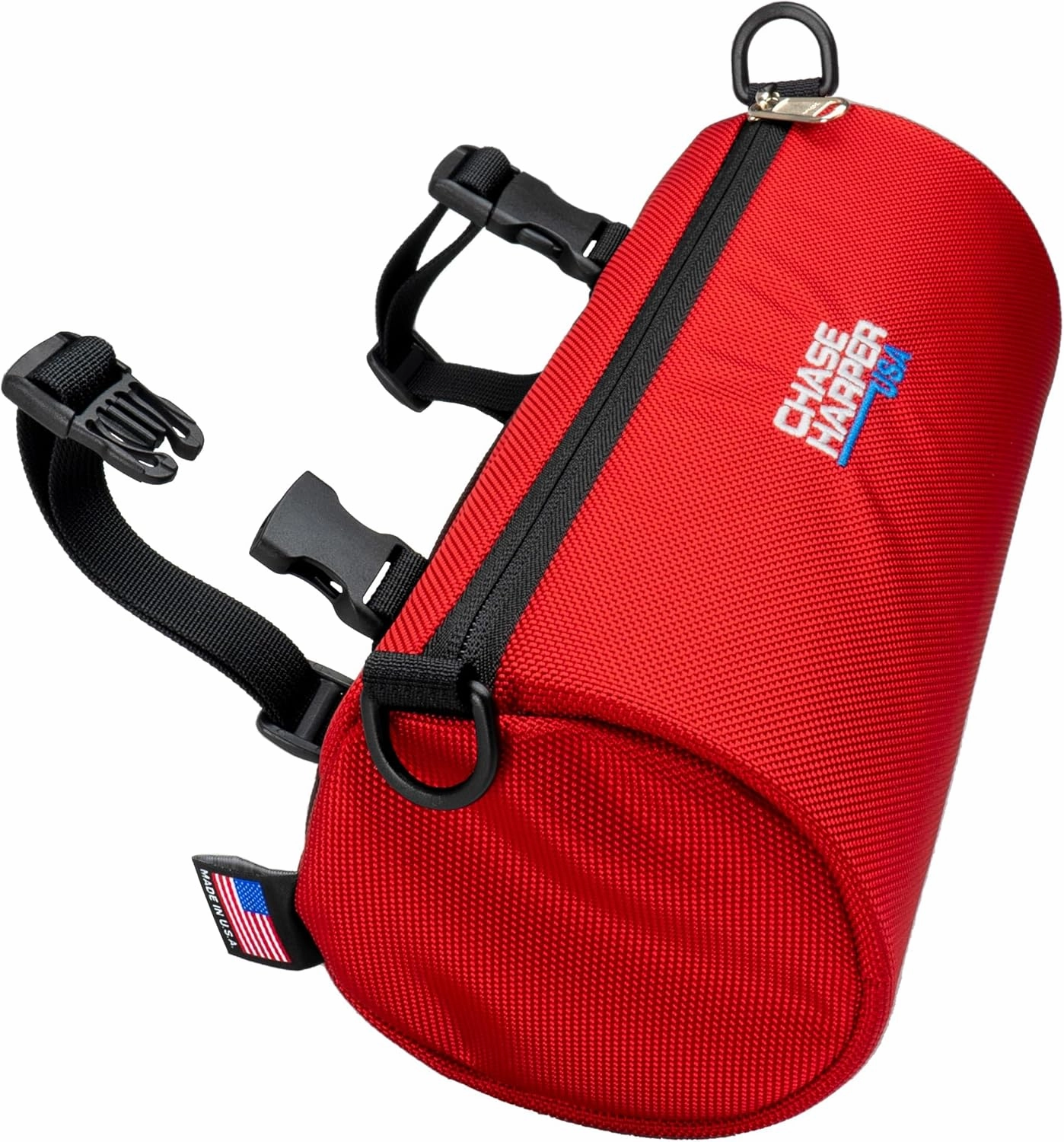 105000 Ruckus Barrel Bag - Highly Durable Industrial Grade Ballistic Nylon Exterior with Strong Thermoplastic Insert Full Length Zippered Opening - Red