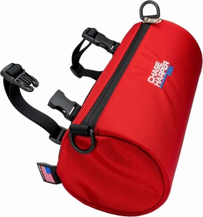 105000 Ruckus Barrel Bag - Highly Durable Industrial Grade Ballistic Nylon Exterior with Strong Thermoplastic Insert Full Length Zippered Opening - Red