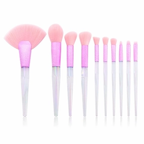 10 scrub makeup brushes set, full set of powder eye shadow beauty tools