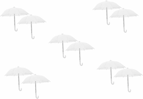 10pcs Miniature Umbrella Doll House Accessory Decorative Umbrella for Dollhouses for Lifelike Design Miniature Decoration for Doll Collectors