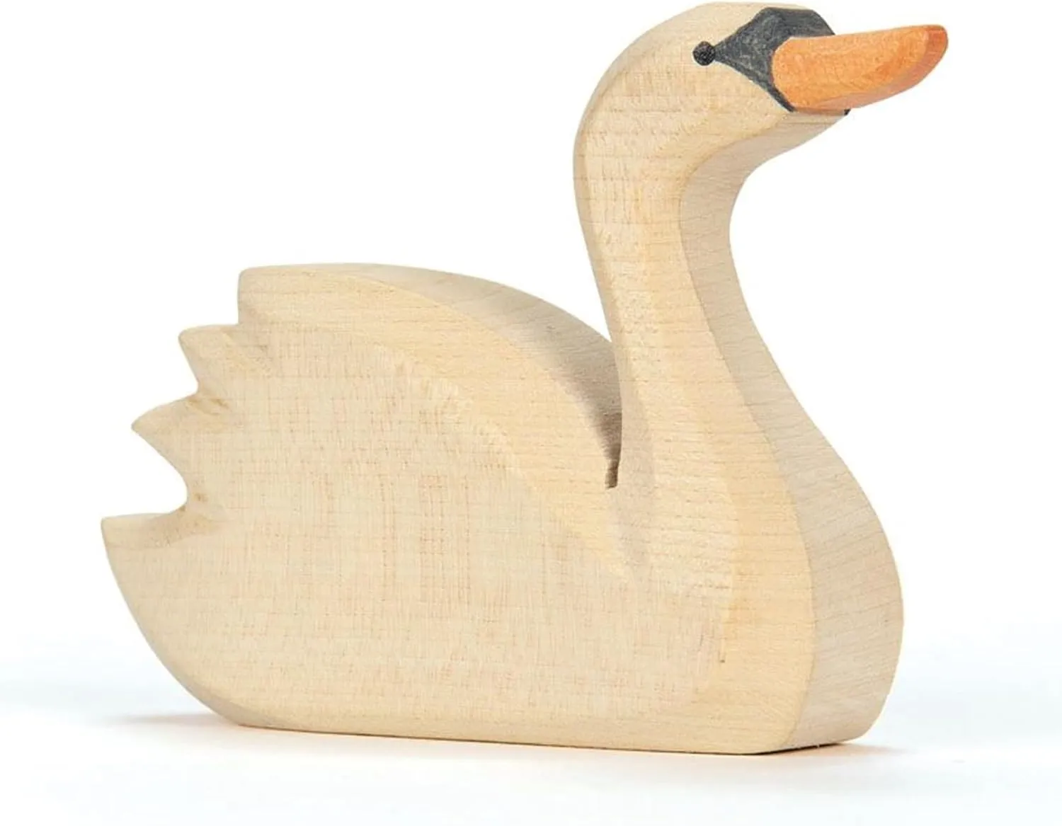 15902 Swan, Head High, Wood, Handmade, 8.2 cm x 6.5 cm x 2.5 cm