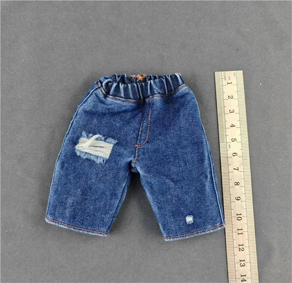 1/6 Scale Male,Figure Doll Clothes Denim Shorts Costume for 12 inch Male Soldier Action Figure Doll(Blue)