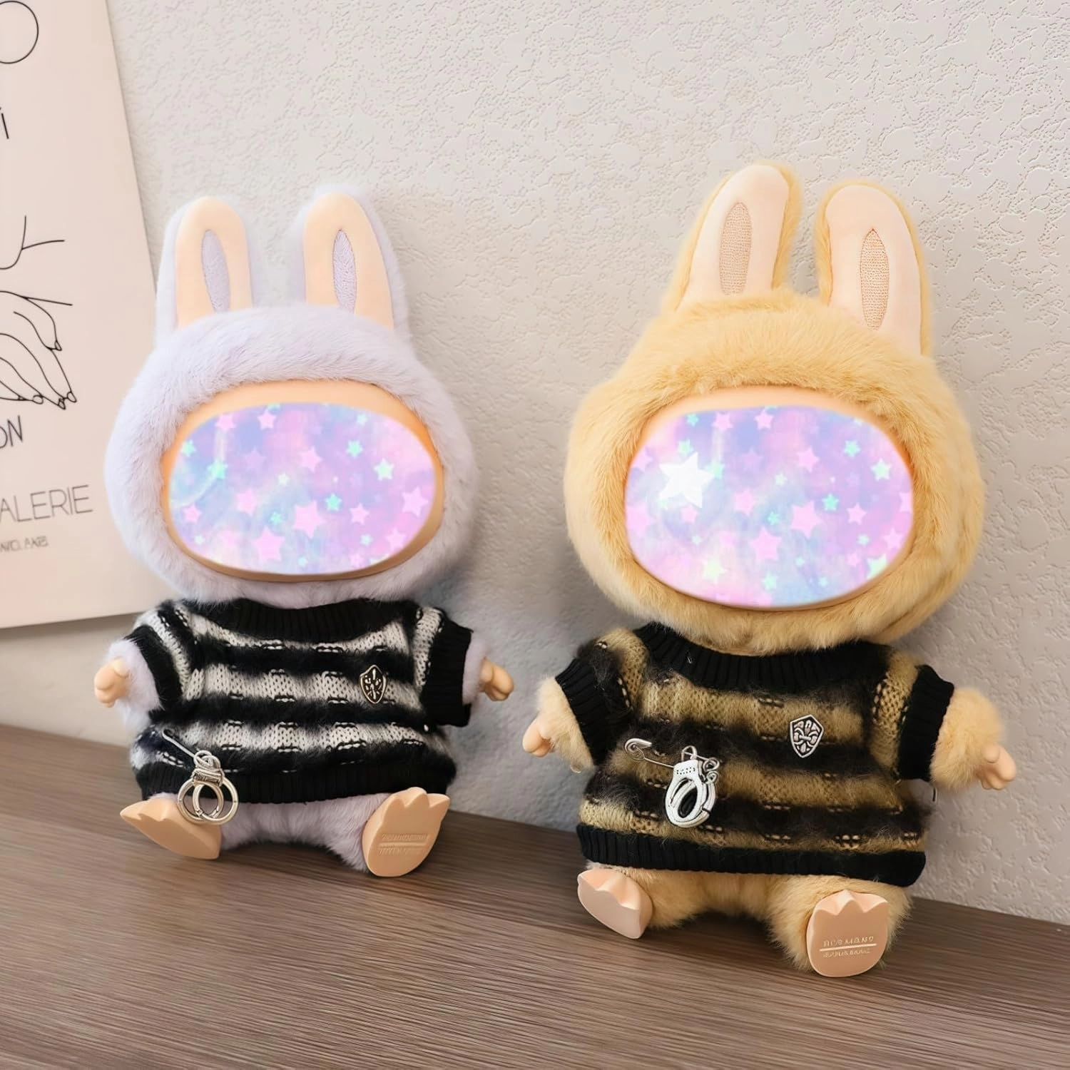 17cm Doll Clothes Set (No Doll), 5 Pieces Casual Wear Outfit Set for 6.7inch Doll Dress Suit, Fashion Dress Up Hat Clothes Accessories for 1st/2nd/3rd Gen Doll Play & Display