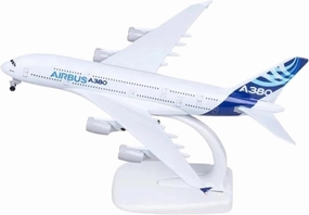 18CM for A380 Prototype Aircraft Plane Diecast Airplanes Model Metal Alloy Plane Model with Landing Gears Display Model Miniatures Toy's Set