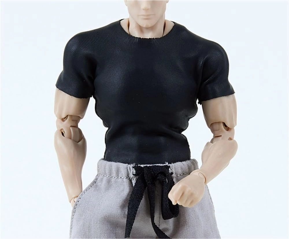1/12 Scale Male Clothes,Figure Doll Clothes Short Sleeved T Shirt Costume for 6" Male Soldier Action Figure Doll