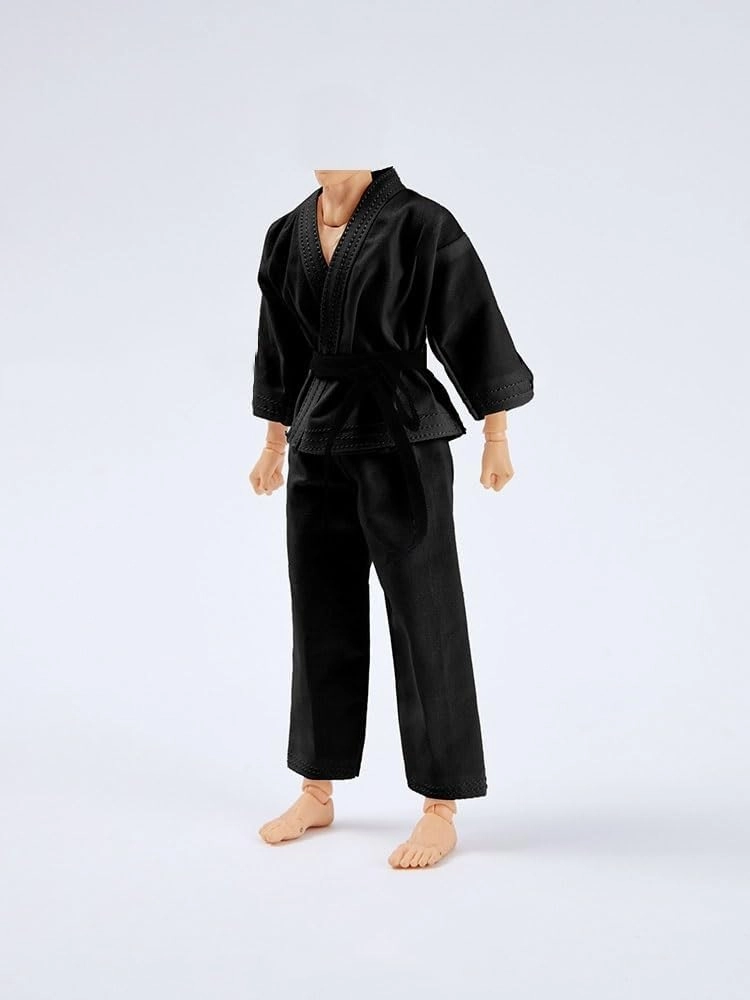1/12 Scale Male Clothes,Figure Doll Clothes Uniform Costume for 6" Male Soldier Action Figure Body Doll(Black)