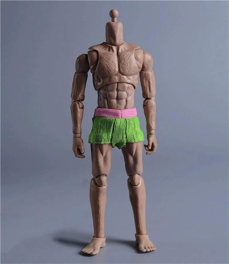 1/12 Scale Male Soldier Model Figure Doll Briefs Underwear Clothes for 6 Inch Action Figure Doll Clothes Doll(Green)