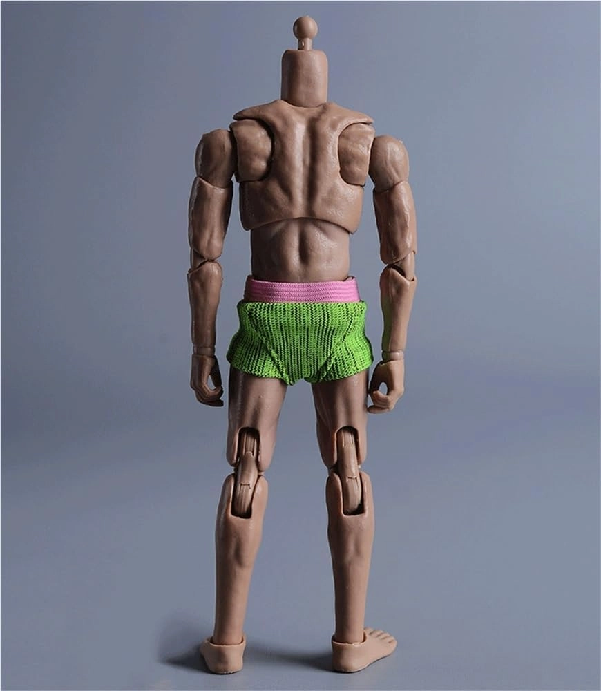 1/12 Scale Male Soldier Model Figure Doll Briefs Underwear Clothes for 6 Inch Action Figure Doll Clothes Doll(Green)