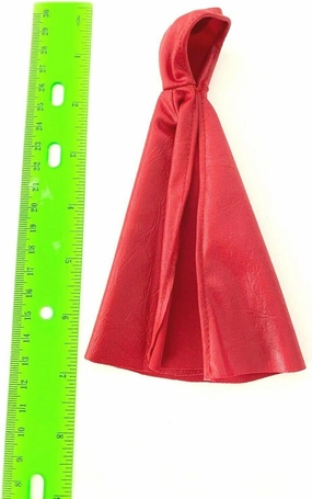 1/12 Scale Miniature Custom Handmade Red Wired Hooded Cape for 6 inch Marvel Legends Mythic Legions Figure