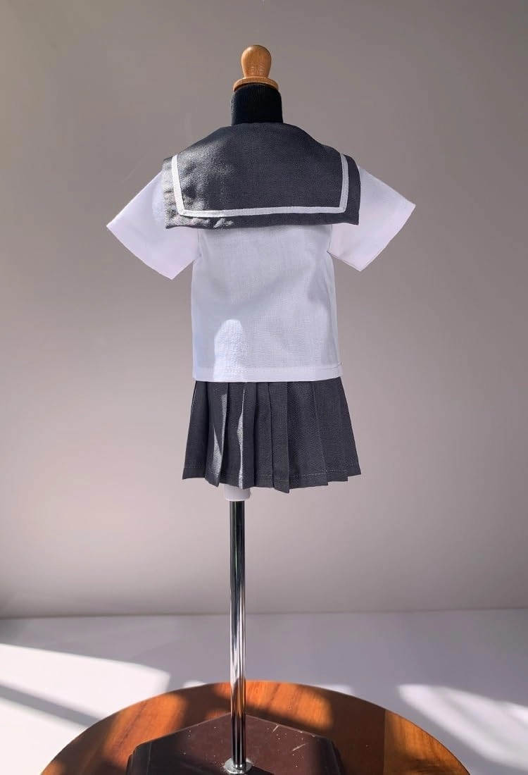 1/3 1/4 Scale BJD Doll Model Figure Uniform Dress 5U0R for Female Movable Doll Action Figure，Joints Dolls Miniatures Accessories(Gray,1/3)