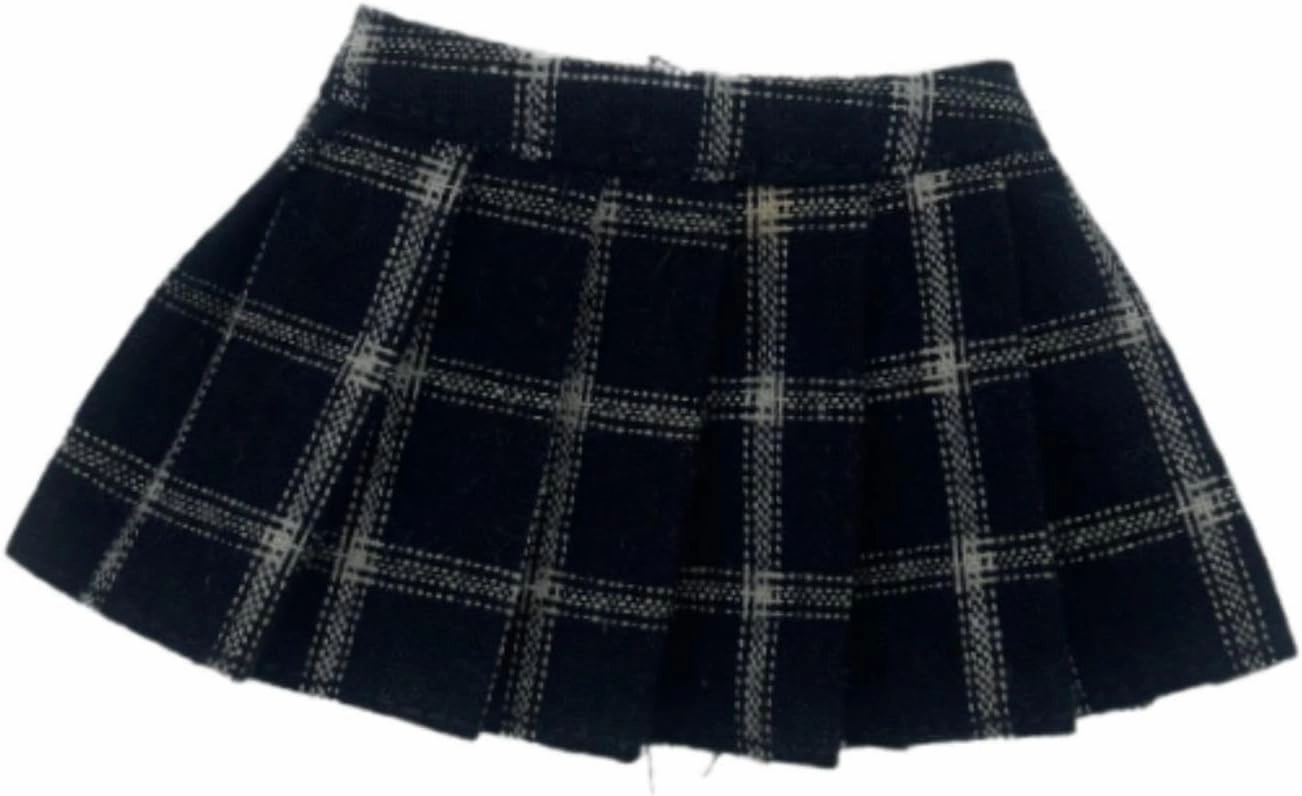 1/6 Plaid Pleated Skirt Uniform Skirt Prop Comfortable Stylish Lightweight Doll Clothes for 12'' inch Female Action Figures