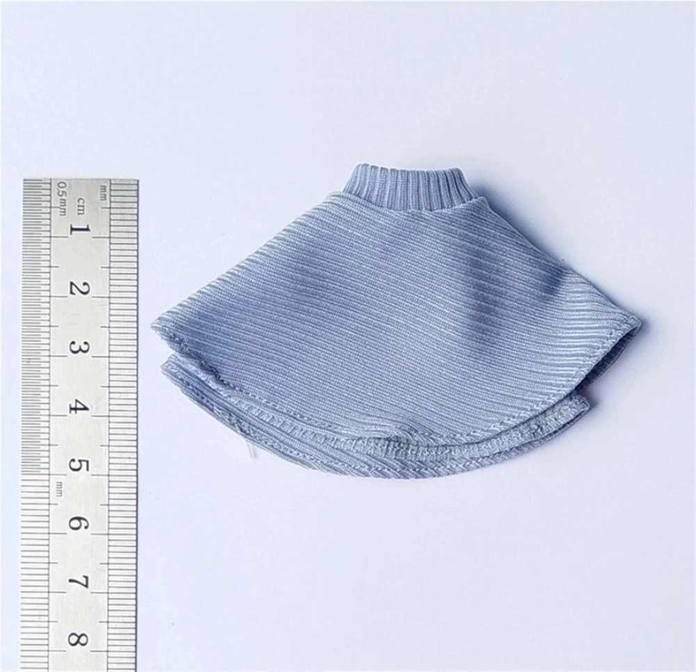 1/6 Scale Female,Figure Doll Clothes V Neck Sweater Pleated Skirts Costume for 12" Female Soldier Action Figure Doll(Blue)