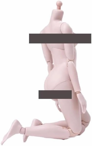 1:6 Scale Female Seamless Figure Body 12 inch Flexible Action Figure Body Miniature Doll PL111US,Small Bust