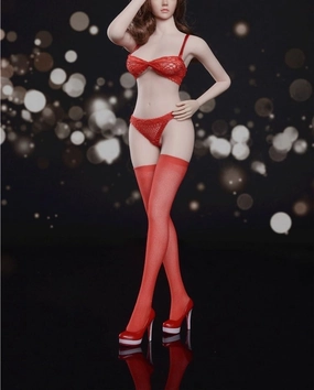 1/6 Scale Female Soldier Model Figure Doll Clothes Lace Underwear Underpants Long Stockings Socks for 12 Inch Movable Doll Action Figure Accessories Doll