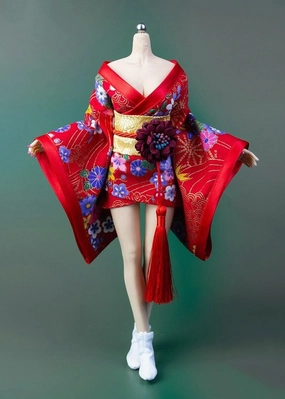 1/6 Scale Female Soldier Model Figure Doll Kimono Bathrobe Short Dress Clothes for 12 inch Action Figure Doll Clothes Doll