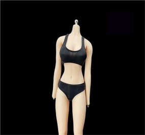 1/6 Scale Female Soldier Model Figure Doll Sports Shirts Undershirts Briefs Clothes for 12 inch Action Figure Doll Clothes Doll(Black)