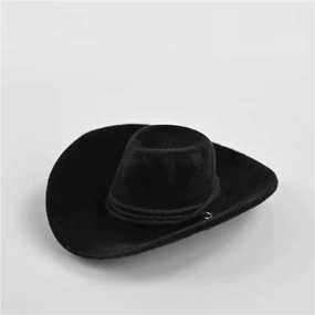 1/6 Scale Figure Doll Hats, Fedora Hat for 12 inch Female Action Figure Accessories Doll(Black)