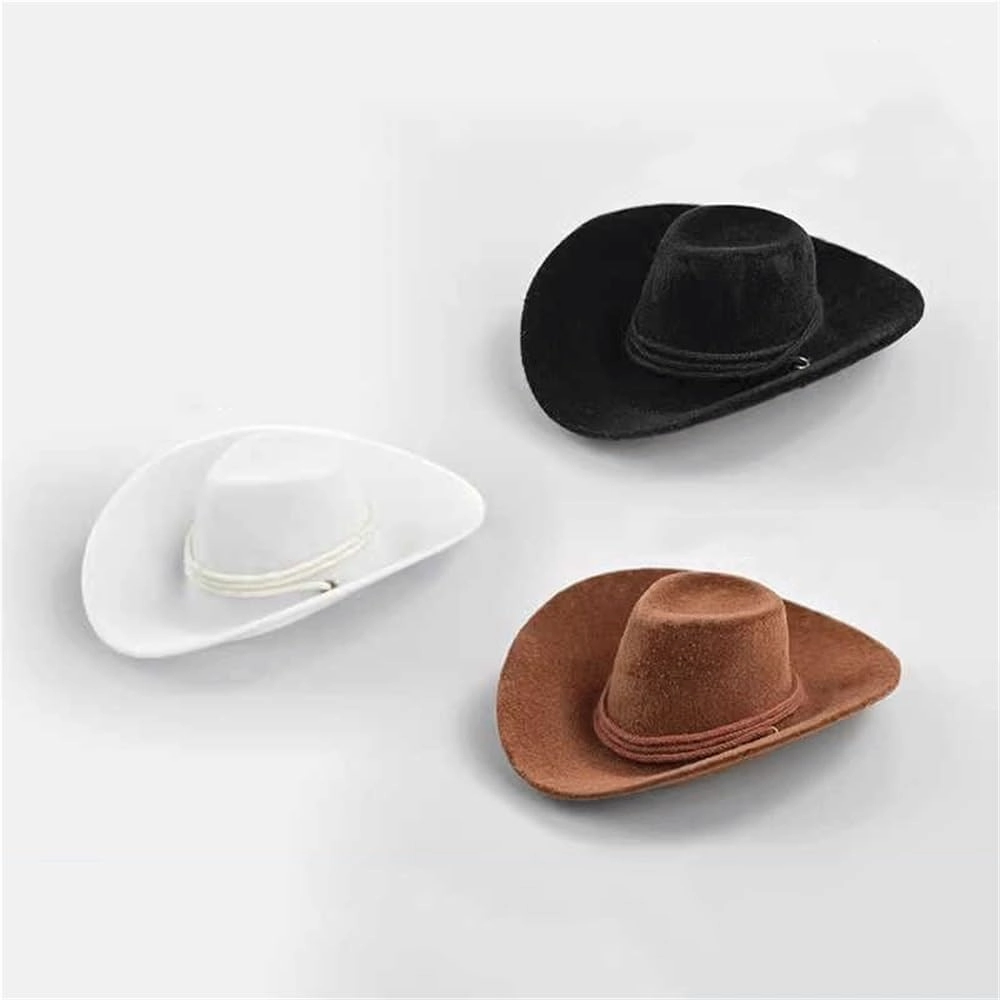 1/6 Scale Figure Doll Hats, Fedora Hat for 12 inch Female Action Figure Accessories Doll(Black)