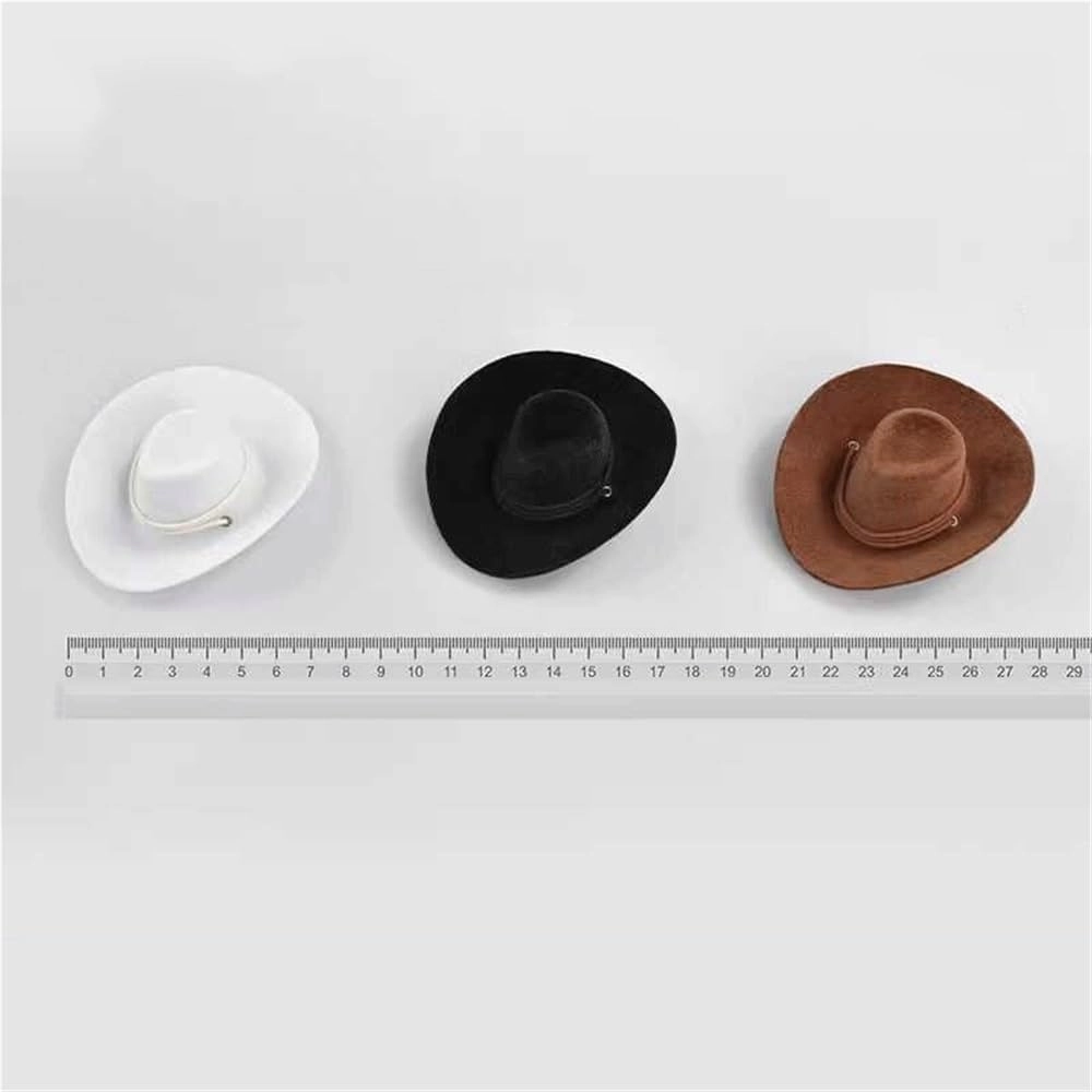 1/6 Scale Figure Doll Hats, Fedora Hat for 12 inch Female Action Figure Accessories Doll(Black)