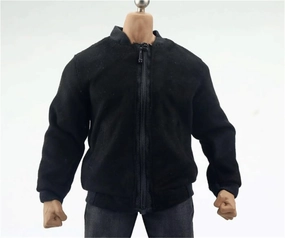 1/6 Scale Male Soldier Model Figure Doll Casual Jacket Coat Clothes for 12 Inch Action Figure Doll Clothes Doll(Black)