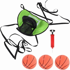 1Set Trampoline Basketball Hoop Attachment Basketball Hoop with Balls Pump for Sports Game Use Space Saving Design Easy Setup Versatile Fun