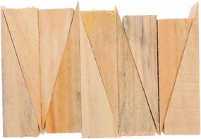 20Pcs Durable Non Slip Wooden Door Wedges Triangle Design for Secure Grip Tile Carpet Floors Reliable Wood Stoppers for Home Office Use