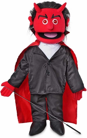 25" Devil w/Light-Up Eyes, Full Body, Ventriloquist Style Puppet