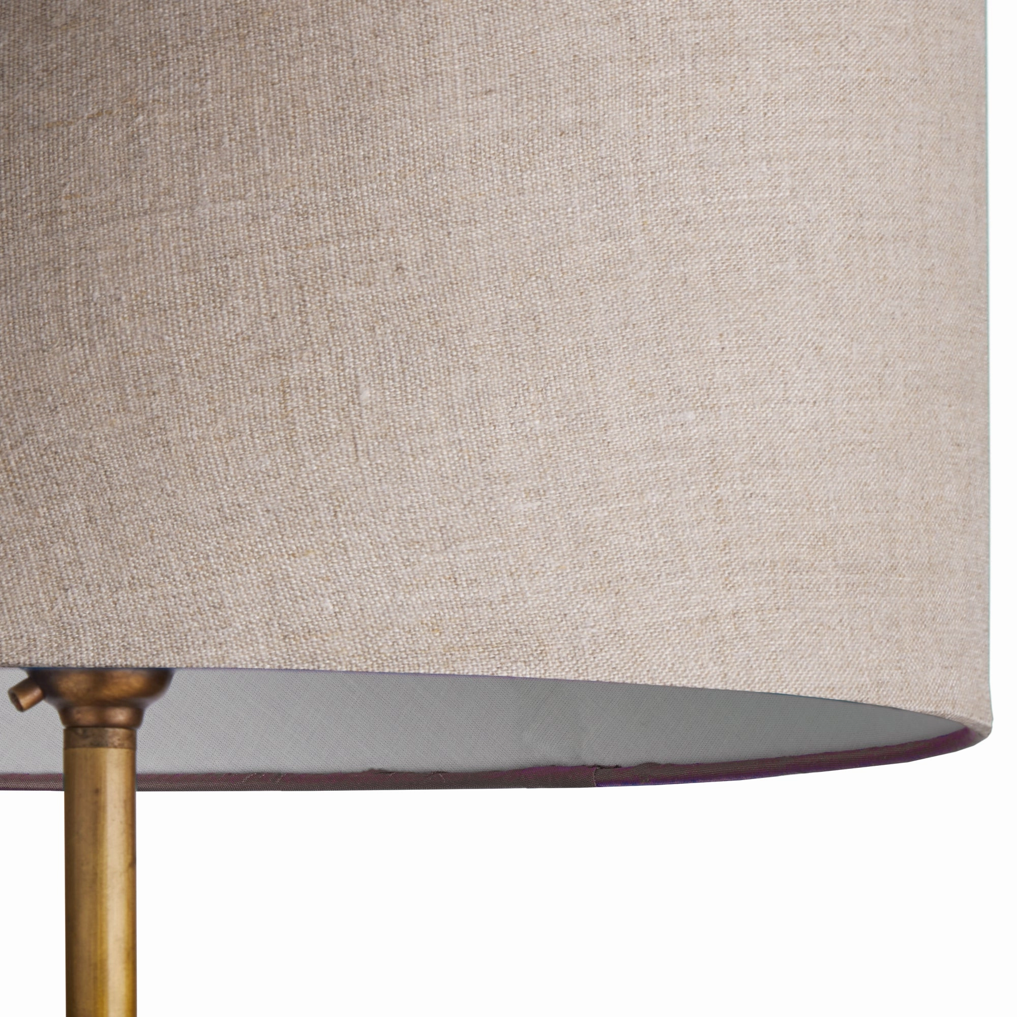 25cm drum in natural linen