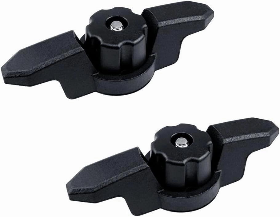 2-Pack Black Kayak Track Mount Line Cleats - Durable Anchor Cleats for Secure Tethering
