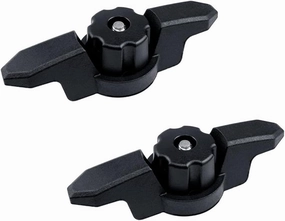 2-Pack Black Kayak Track Mount Line Cleats - Durable Anchor Cleats for Secure Tethering