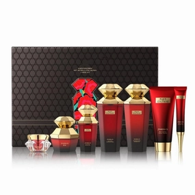 2 Pack For Sadoer Black Gold Rose Skincare Set,7 Piece Face Care Collection,Moisturizing Skin Care Kit,Facial Skin Care Sets Kits,Cleanser Toners Lotion Facial Cream Eye Cream Serum Noblewoman Cream
