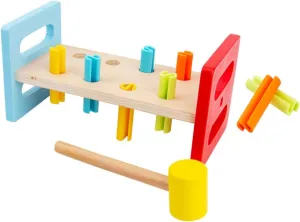 2Pcs Hammer Interactive Pounding Bench for Fine Motor Skills Development Durable Construction for Engaging Cognitive Play and Muscle Strengthening