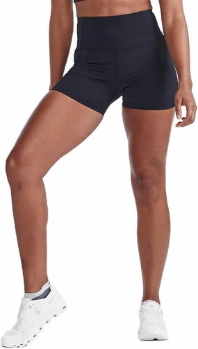 2XU - Form Hi-Rise Compression 4" Shorts - Black/Black