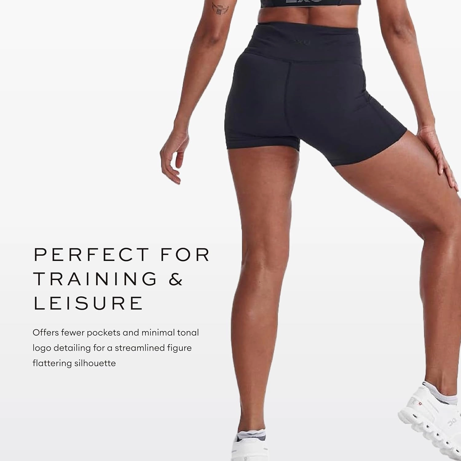 2XU - Form Hi-Rise Compression 4" Shorts - Black/Black