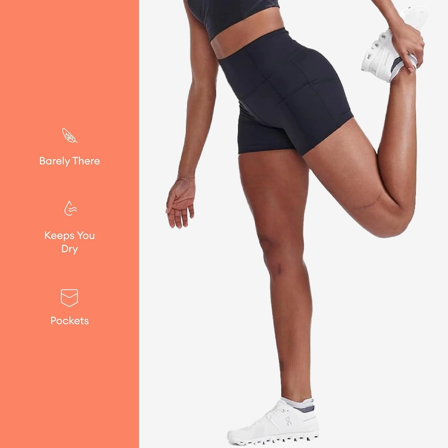 2XU - Form Hi-Rise Compression 4" Shorts - Black/Black