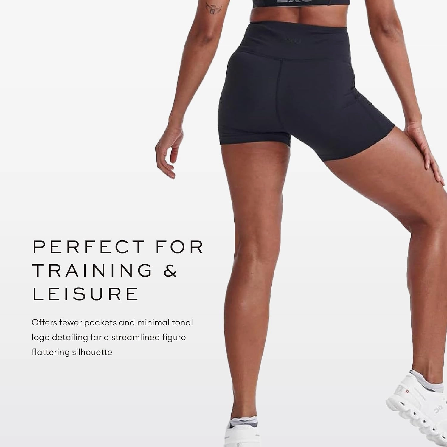 2XU - Form Hi-Rise Compression 4" Shorts - Black/Black