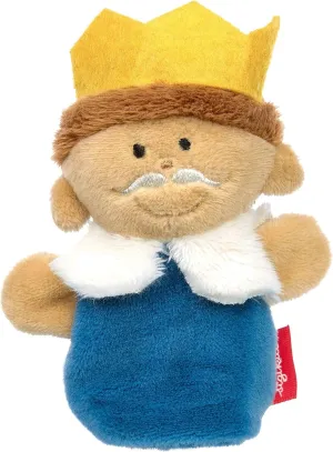 43008 Finger Doll King Plush Doll Clip On Finger Role Play Storytelling Play for Children from 6 Months King/Blue 10 cm