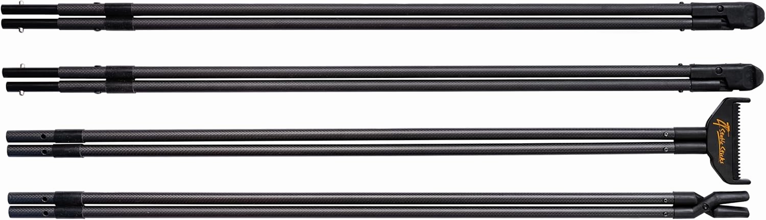 4 Stable Sticks® Essential 4 Points Bipod Shooting Sticks - Lightweight Aluminium, Extrem Stability for Hunting and Shooting, Foldable and transportable