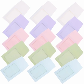 50Pcs Transparent Card Sleeves for Trading Cards DIY Photo Display Covers Macaron Colors Avocado for Organizing Game Pictures and Collectibles
