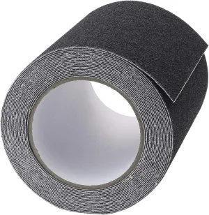 6 Inch x 20 Foot Anti Slip Traction Tape, Grip Tape Grit Non Slip, Outdoor Non Skid Treads, High Traction Friction Abrasive Adhesive Stairs Step, Black