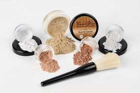 6pc STARTER KIT (FAIR 2) Mineral Makeup Sample Size Set Bare Face Matte Foundation Cover