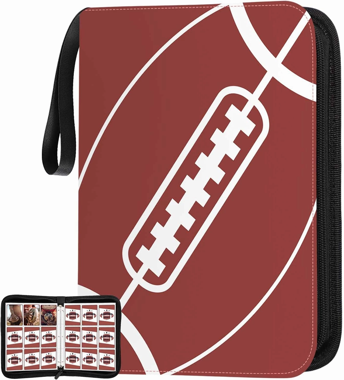720 Pockets Football Card Binder with Sleeves fit for Baseball Cards, Trading Cards Album Cards Holder Protectors Set Fit for Game Card, Sports, Football Card