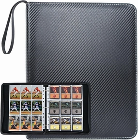 9 Pocket Trading Card Collection Book, Binder Card Album with 900 Pockets Game Card Sleeves, Binder Card Organizer for MTG, TCG, and Baseball Cards Protection and Storage