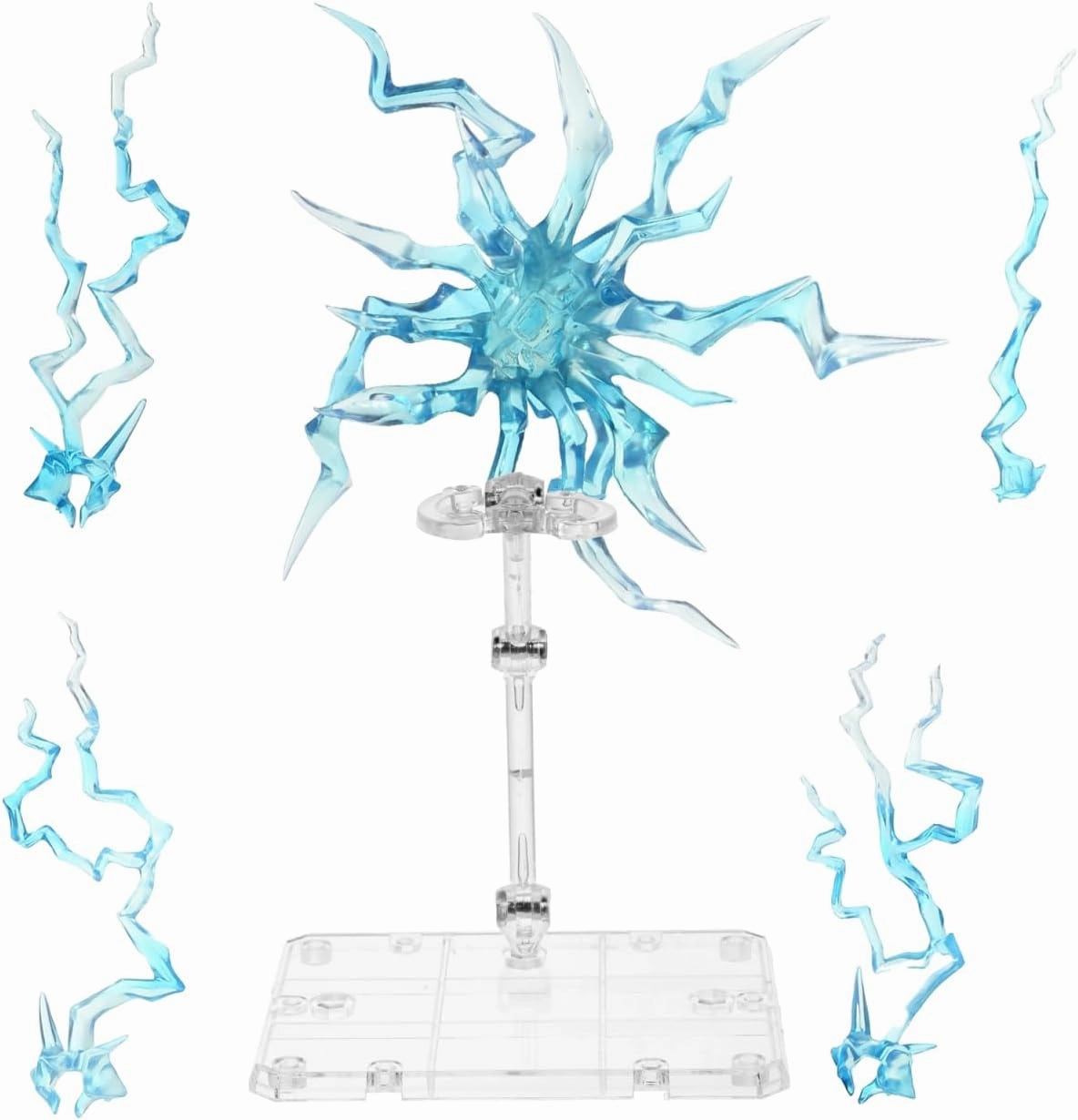 Action Figure Stand, Plastic Bracket Figurine Special Effects, Holder Figure Accessories Display Holder, DIY Base Model Display Assembly Toy Figures Rack
