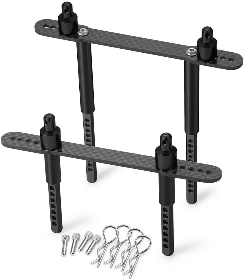 Adjustable Aluminum Front Rear Post Mount for Axial SCX10II 90046 1/10 RC Car Accessory Part