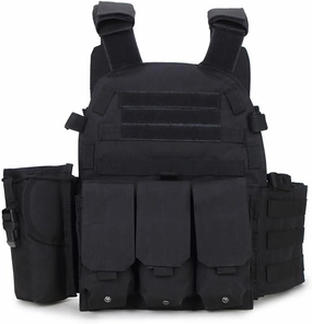 Adjustable Modular Utility Vest with Detachable Pouches – Heavy-Duty Outdoor Gear for Load Bearing, Compatible with 600D Fabric Systems
