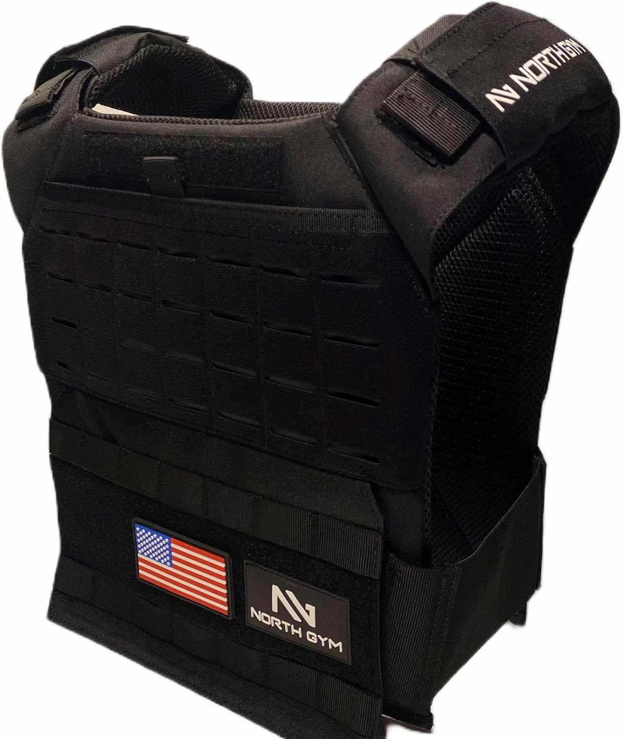 Adjustable Weighted Vest/Incl. 2 Innovative Moulded Weights for Best fit / 14lbs / 20lbs/ 30lbs