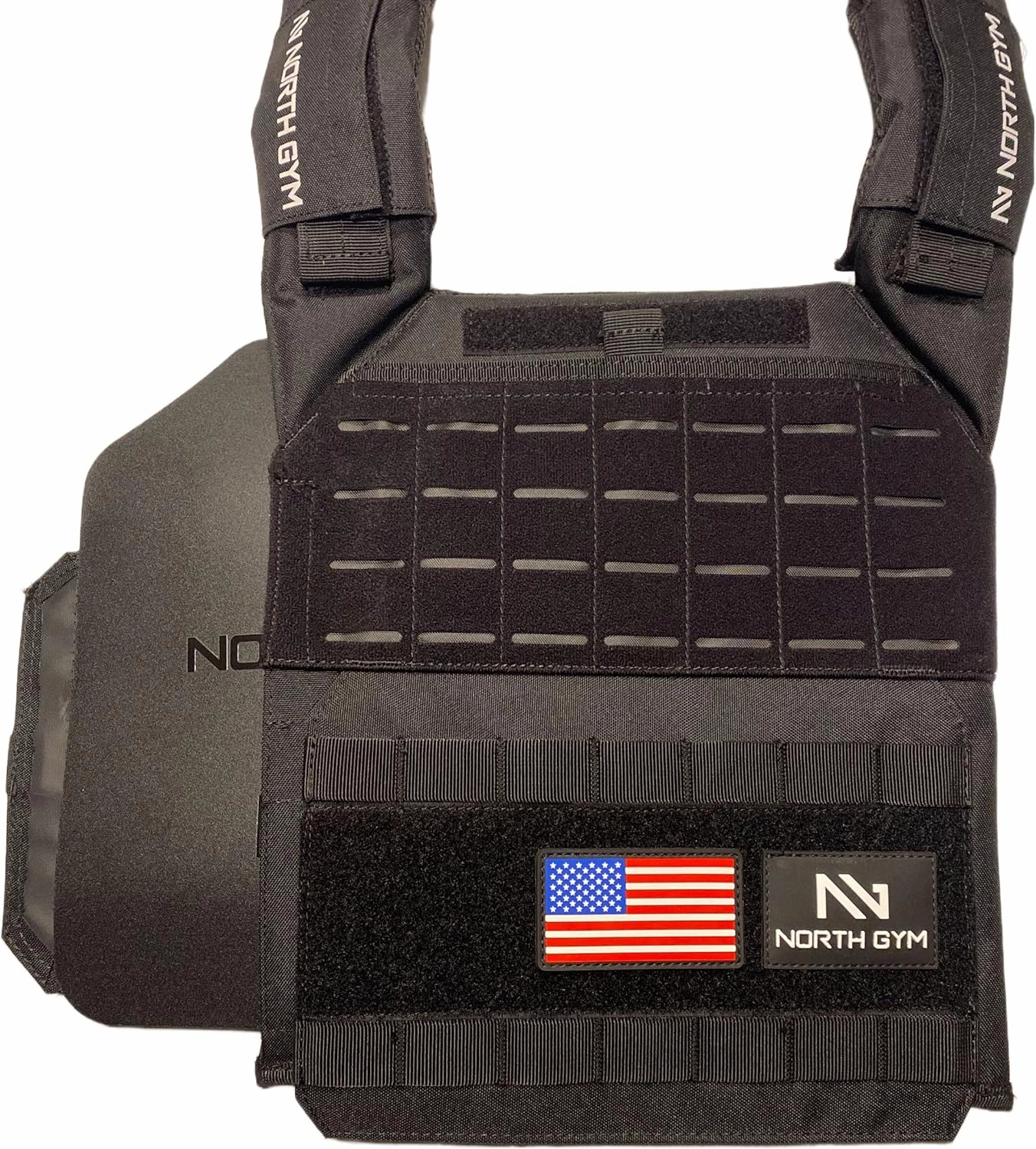 Adjustable Weighted Vest/Incl. 2 Innovative Moulded Weights for Best fit / 14lbs / 20lbs/ 30lbs
