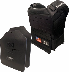 Adjustable Weighted Vest/Incl. 2 Innovative Moulded Weights for Best fit / 14lbs / 20lbs/ 30lbs