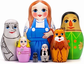 AEVVV Wizard Matryoshka Nesting Doll Set of 7 pcs - Wooden Matryoshka Dolls Wizard of Oz